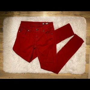 Red Mid Rose Skinny Miss Me Jeans